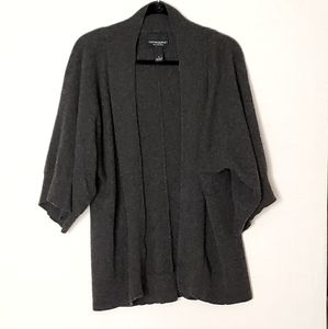 Cynthia Rowley Charcoal Gray Open Front Knit Cardigan